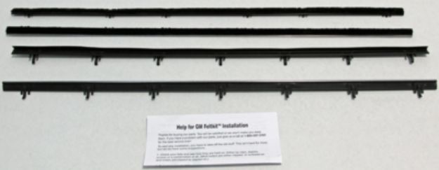 Picture of 1966-67 El Camino Replacement Window Felts Whiskers Kit (4pcs)