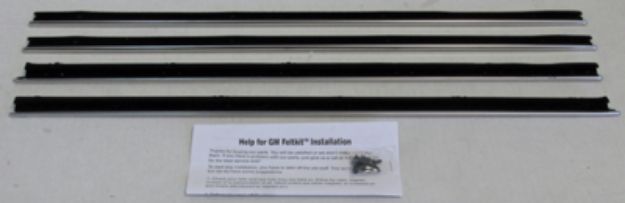 Picture of 1968-72 El Camino Replacement Window Felts Whiskers Kit (4pcs)