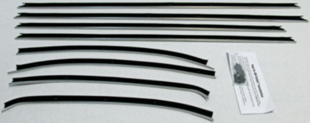 Picture of 1969 Chevelle 2 Door Coupe Replacement Window Felts Whiskers Kit (8pcs)