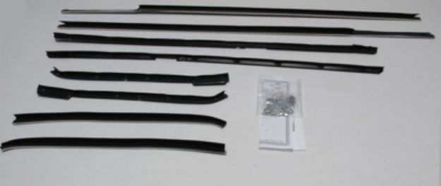 Picture of 1966 Caprice 2 Door Hardtop Authentic Window Felts Whiskers Kit (8pcs)
