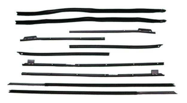 Picture of 1967 Impala Convertible Superkit Authentic Window Felts Whiskers Kit & Glass Run Set