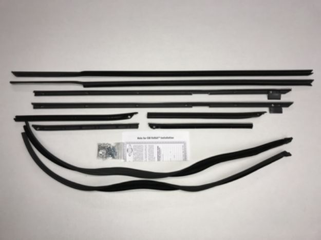 Picture of 1967 Caprice 2 Door Hardtop Superkit Authentic Window Felts Whiskers Kit & Glass Run Set