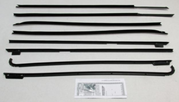 Picture of 1967-68 Impala 2 Door Hardtop Authentic Window Felts Whiskers Kit (8pcs)