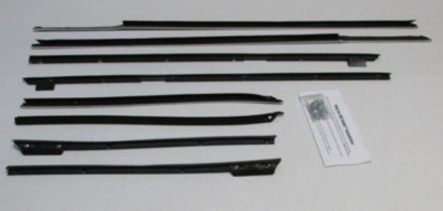 Picture of 1967-68 Impala Convertible Authentic Window Felts Whiskers Kit (8pcs)