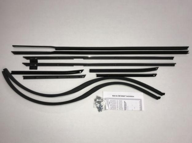 Picture of 1968 Impala Custom Hardtop Superkit Authentic Window Felts Whiskers Kit & Glass Run Set