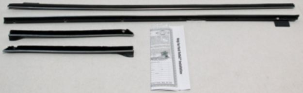 Picture of 1968 Caprice 2 Door Hardtop Outers Only Authentic Window Felts Whiskers Kit (4pcs)