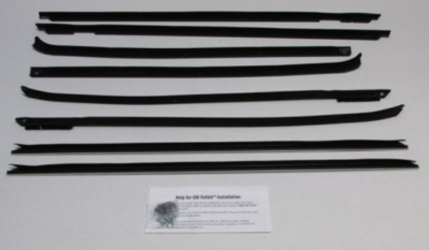 Picture of 1969-70 Impala 4 Door Hardtop Authentic Window Felts Whiskers Kit (8pcs)