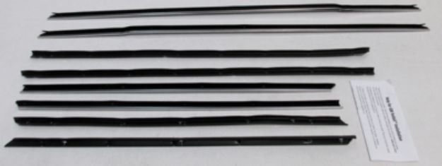 Picture of 1965 Impala 2 Door Hardtop Replacement Window Felts Whiskers Kit (8pcs)