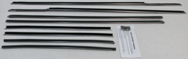 Picture of 1966 Impala Convertible Replacement Window Felts Whiskers Kit (8pcs)