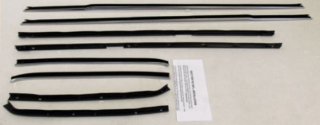 Picture of 1966 Caprice Custom Hardtop Replacement Window Felts Whiskers Kit (8pcs)
