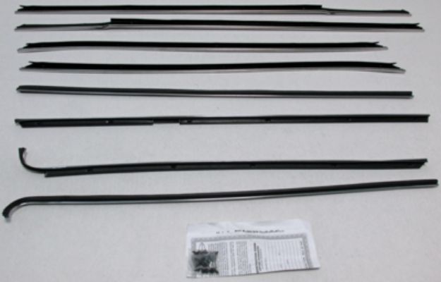 Picture of 1967-68 Impala 2 Door Hardtop Replacement Window Felts Whiskers Kit (8pcs)