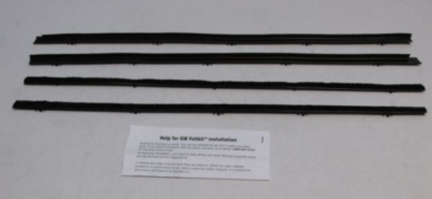 Picture of 1967-72 G.M. Truck Authentic Window Felts Whiskers Kit (4pcs)