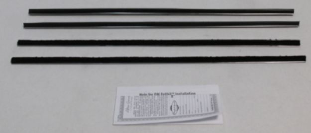 Picture of 1967-72 G.M. Truck All Buick Special Chrome Bead Window Felts Whiskers Kit