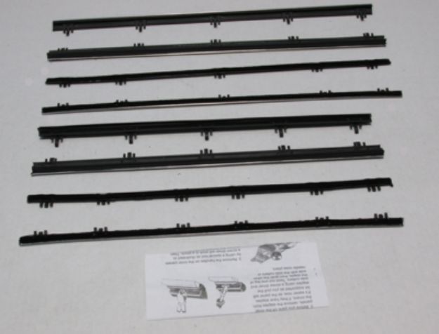 Picture of 1966-67 Nova 4 Door Sedan Authentic Window Felts Whiskers Kit (8pcs)