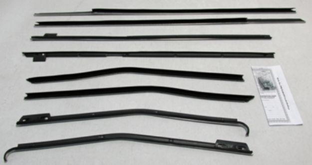 Picture of 1965 Delta 88 2 Door Hardtop Authentic Window Felts Whiskers Kit (8pcs)