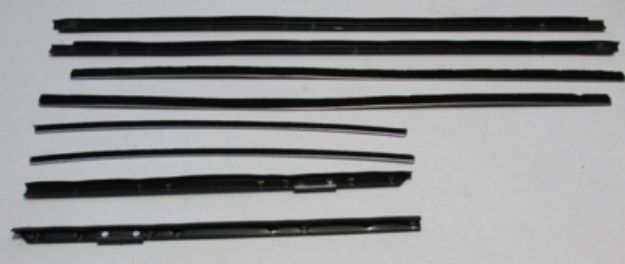 Picture of 1965 Cutlass Convertible With Reveal Molding Authentic Window Felts Whiskers Kit (8pcs)