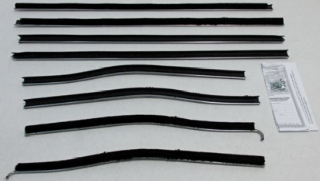 Picture of 1966-67 Cutlass 2 Door Hardtop Authentic Window Felts Whiskers Kit (8pcs)