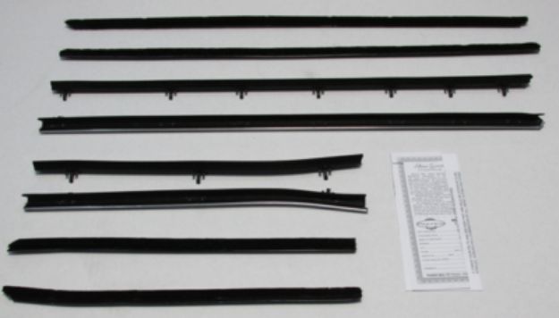 Picture of 1966-67 Cutlass Convertible With Buick Special Molding Authentic Window Felts Whiskers Kit (8pcs)
