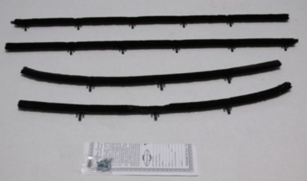 Picture of 1968 Cutlass 2 Door Sedan Outers Only Authentic Window Felts Whiskers Kit (4pcs)