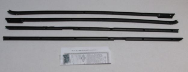 Picture of 1965-66 Bonneville 2 Door Hardtop Outers Only Authentic Window Felts Whiskers Kit (4pcs)