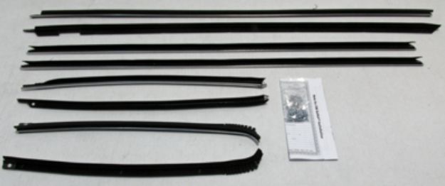 Picture of 1969-70 Catalina 2 Door Hardtop Authentic Window Felts Whiskers Kit (8pcs)