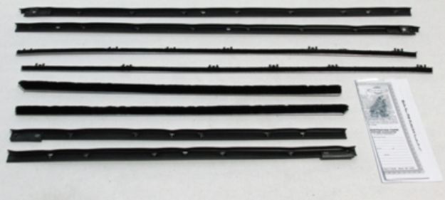Picture of 1965 GTO & Lemans Hardtop Authentic Window Felts Whiskers Kit (8pcs)