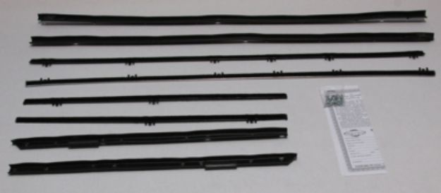 Picture of 1965 GTO & Lemans Convertible Authentic Window Felts Whiskers Kit (8pcs)
