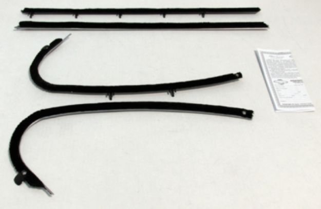 Picture of 1968 GTO & Lemans Hardtop Outers Only Authentic Window Felts Whiskers Kit (4pcs)