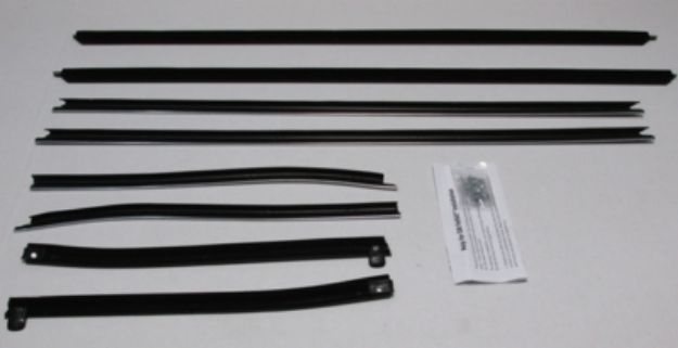 Picture of 1969-72 GTO & Lemans Convertible Authentic Window Felts Whiskers Kit (8pcs)