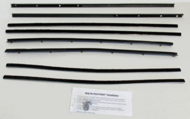 Picture of 1966-67 Fairlane, Comet & Cyclone Coupe Authentic Window Felts Whiskers Kit