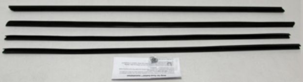 Picture of 1968-69 Fairlane & Ranchero 2 Door Sedan Authentic Window Felts Whiskers Kit