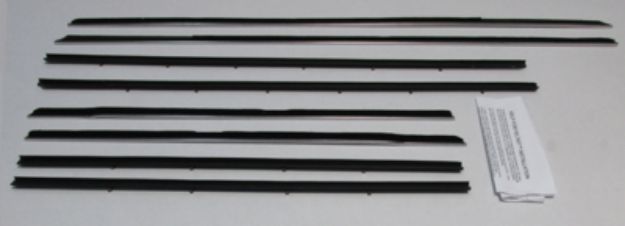 Picture of 1967-68 Mercury Monterey, Meteor, Parklane Convertible Authentic Window Felts Whiskers Kit (8pcs)