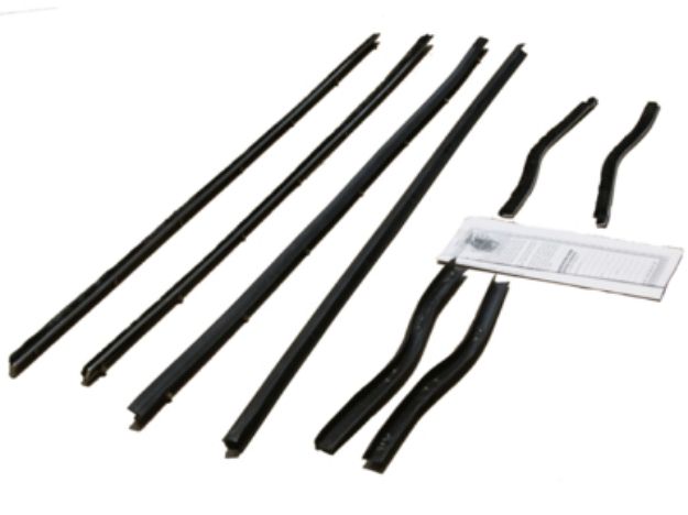 Picture of 1967-68 Mustang Coupe Authentic Window Felts Whiskers Kit (8pcs)