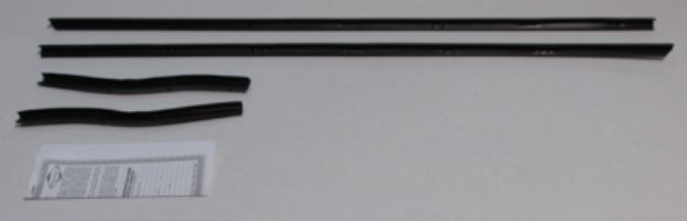 Picture of 1967-68 Mustang Coupe Outers Only Authentic Window Felts Whiskers Kit (4pcs)
