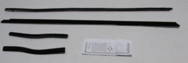 Picture of 1967-68 Mustang Convertible Outers Only Authentic Window Felts Whiskers Kit (4pcs)