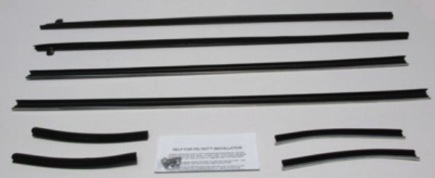 Picture of 1969 Mustang Coupe Authentic Window Felts Whiskers Kit (8pcs)