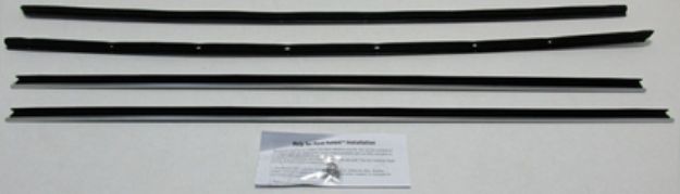 Picture of 1967-71 Thunderbird 2 Door Landau Replacement Window Felts Whiskers Kit (4pcs)