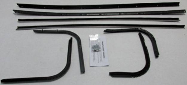 Picture of 1972-75 Torino Hardtop With Buick Special Moldings Authentic Window Felts Whiskers Kit (8pcs)
