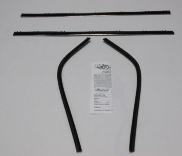 Picture of 1965-66 Barracuda Outers Only Authentic Window Felts Whiskers Kit (4pcs)