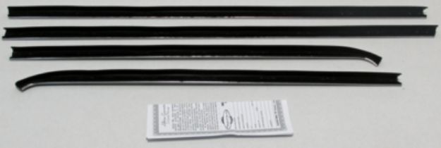 Picture of 1967-69 Mopar A-Body Coupe Outers Only Authentic Window Felts Whiskers Kit (4pcs)