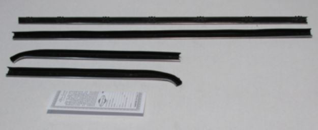 Picture of 1967-69 Barracuda Notchback Outers Only Authentic Window Felts Whiskers Kit (4pcs)