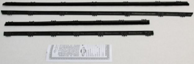 Picture of 1967-69 Mopar A-Body Sedan Outers Only Authentic Window Felts Whiskers Kit (4pcs)