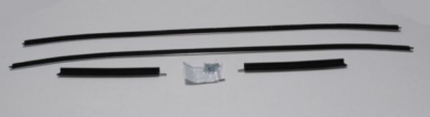 Picture of 1971-74 Challenger E-Body Outers Only Authentic Window Felts Whiskers Kit (4pcs)
