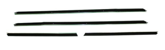Picture of 1965 Impala Convertible Replacement Window Felts Whiskers Kit Inners Only (4pcs)