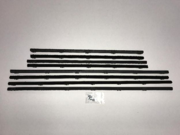 Picture of 1965-69 Corvair 4 Door Sedan Authentic Window Felts Whiskers Kit (8pcs)