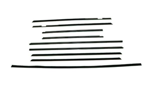 Picture of 1964 Country Squire 4 Door Wagon Authentic Window Felts Whiskers Kit with Tailgate Outer (9pcs)