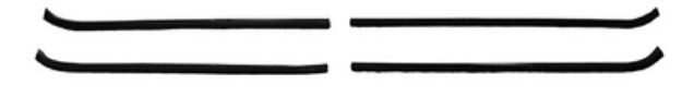 Picture of 1950-57 International Truck Replacement Window Felts Whiskers Kit (4pcs)