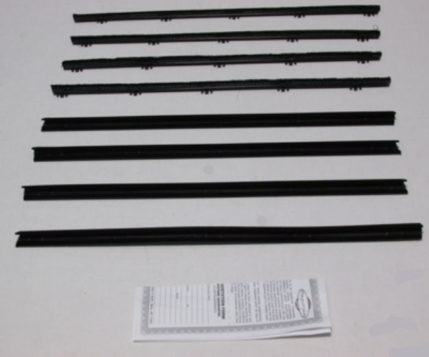 Picture of 1967-69 Dart 4 Door Sedan Authentic Window Felts Whiskers Kit (8pcs)
