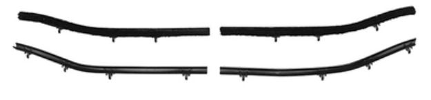 Picture of 1966 Cutlass Convertible Rear Quarter Inners & Outers Only Authentic Window Felts Whiskers Kit