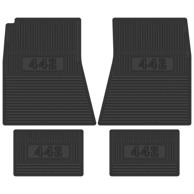 Picture of 1969-1972 Olds Olds Cutlass 442 Next Generation Custom Vintage Rubber Floor Mats Package